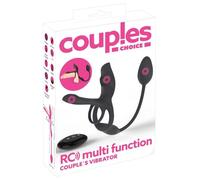 Coup!es Choice RC Multi Function Couples Vibrator Black