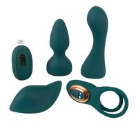 Coup!es Choice RC Mini Vibrator with 4 Attachments Green