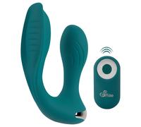 Scelta di coppia a mani libere - vibratore collegabile (turchese)