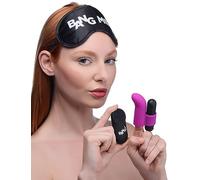 Bang! Couple's Kit Love Ring, Finger Vibe, Bullet & Blindfold Purple