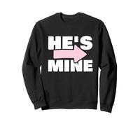 Couples Matching Gift He's Mine Felpa