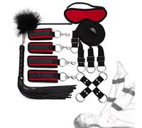 Cóuplēs Mênottes Accessori B-ôňd-àgé-rômâňçé Ré-s-tràÏňts KÏt 5Pices-Rosso