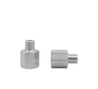 Coupling, Stainless Steel Hex Nipple,M10 M14 M16 M20 1/8" 1/4" 3/8" 1/2" Male to Female Thread 304 Stainless Steel Socket High Pressure Resistant Pipe Fitting(No12)
