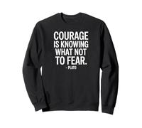 Courage is Knowing What Plato - Scritta di Un filosofo Felpa