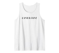 Courage One Word Inspirational Motivational Quote Women Men Canotta