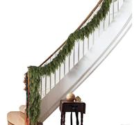 Couronne De Pin Vert Réaliste - Guirlande De Noël Artificielle, Longue Décoration Festive, Accessorio Décoratif, Feuillage Élégant Pour Les Fêtes | Accessorio Décoratif Fiable Pour L'intérieur