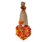 Couronne Gnome Automne - 40cm Décoration Thanksgiving, Couronne Feuilles Érable, Ornement Porte, Style Rustique | Décor Porte Entrée, Ferme, Salon, Maison Campagne, Fête Automnale, Accueil