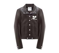 Courrèges - Giacca Reedition in Vinile - - Jackets - Uomo - Marrone - XL