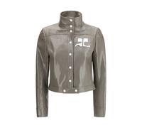 Courrèges Gray Cotton Full-Length Jacket - IT40 | M