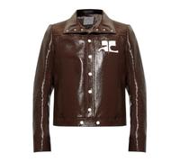 Courrèges - Leather Giacche - - Jackets - Uomo - Marrone - M