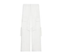 Courrèges - Pantaloni Chino Utility Chaps in Cotone - - Trousers - Donna - Bianco - XS