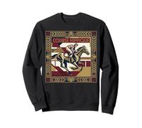 Course Hippique Art Deco Horse Racing Jockey Felpa
