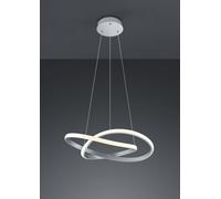 Sospensione led cerchio infinito COURSE R32051107 acciaio satinato D.60 cm
