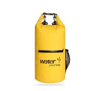 Courtieyeardceastea Borsa impermeabile da 10 l, per sport acquatici, immersioni, rafting, canottaggio, campeggio, canoa, nuoto, kayak, accessori rosa, Giallo, as description