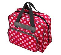 Courtieyeardceastea Multifunzionale Grande Capacità Macchina Da Cucire Borsa Da Viaggio Portatile Storage, Rosso, 48x24x31.8cm