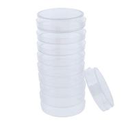 Courtieyeardceastea Piatto e coperchio sterili 60mm della coltura del tessuto delle cellule della capsula di Petri di plastica del laboratorio, Trasparente, 60 mm, come descrizione