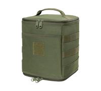 Courtieyeardceastea Sacchetto di stoccaggio del serbatoio del gas Borsa della lanterna di campeggio portatile per cucinare escursionismo all'aperto verde, Verde, 24cmx18cmx18cm