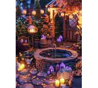 Courtyard 200 Piece Jigsaw Puzzles for Adults, Colourful, Challenging & Brainteasing Adult puzzles 200 Pieces Pebbles Well, Fun jigsaws for The Whole Family 14x10 inch