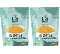 Cous Cous di Lenticchie Rosse e Ceci Bio - 500g. Cous Cous Senza Glutine per Ricette con Lenticchie e Curry o Lenticchie con Verdure. (Confezione da 2)