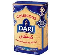 Couscous Moyen Traditionnel - Semoule de Blé Dur Qualité Supérieure - Pack de 18 x 500g