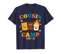 Cousin Camp 2025 Gruppo Abbraccio Famiglia Riunione Divertimento Maglietta