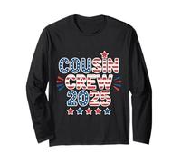 Cousin Crew 2025 Kids Girls Toddler Matching 4 luglio Maglia a Manica