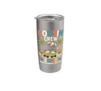 Cousin Crew 2028 Fare ricordi insieme Vacanza al mare Bicchiere termico in acciaio inox doppia parete