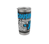 Cousin of a Warrior Huntington's Disease Awareness Gifts Bicchiere termico in acciaio inox doppia parete