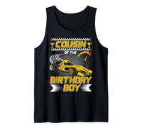 Cousin of The Birthday Boy Race Car Party Family Matching Canotta