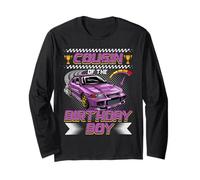 Cousin of The Birthday Boy Race Car Party Family Matching Maglia a Manica