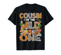 Cousin of The Wild One Safari Zoo Animal 1° Compleanno Maglietta