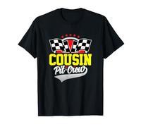Cousin Pit Crew per Il Partito da Corsa Squadra Cuz Costume Scuro Maglietta