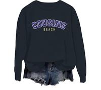 Cousins Beach Sweatshirt The Summer I Turned Pretty Shirt Cousins Beach Letter Printed Graphic Tops, Nero , S