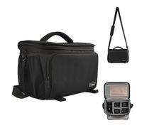 Cousopo dslr borsa per fotocamera piccola borsa fotografica Cwatcun Borsa per fotocamera da viaggio Borsa a tracolla impermeabile antiurto per fotocamera mirrorless con divisori rimovibili e tracolla