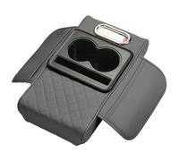 Coussin de console centrale - Oreiller accoudoir voiture | Housse de protection étanche | Avec porte-gobelet et support téléphone, Coussin multifonctionnel, Accessoire intérieur auto, Confort conducte