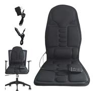 Coussin Massant Siège - Siège de Massage pour Dos et Assise | Appareil Électrique de Relaxation Musculaire avec Chauffant, 3 Modes | Confortable, Portable, Maison, Bureau, Soulagement Douleur