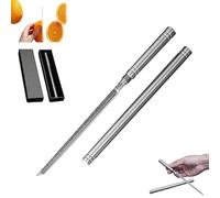 Couteau à Fruits Portable Multifonction Pour L'ExtéRieur Avec éTui, Couteau à Fruits Multifonction Portable Pour L'ExtéRieur, Couteaux à Fruits De Cuisine Ultra Tranchants (Sliver-1)