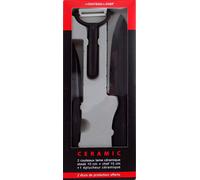 COUTEAU DU CHEF Set 2 coltelli più Pelaverdure in ceramica