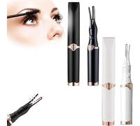 Couturesh Electric Eyelash Curler for Instant Glam,Couture Eyelash Curler,Heated Lash Curling Tool,3 Heat Modes, Heated Eyelash Curler for Women (Black+White)