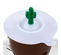 Couvercles De Tasse - Couvercle De Cactus Hermétique En Silicone Scellant LCouvercles De Tasse Anti-poussière | Essentiels De Sports De Plein Air Pour Les Voyages, Les Pique-niques, La Maison, Le C