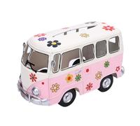 Couverture de boîte à mouchoirs en fer en forme de Bus, mouchoirs cosmétiques ou serviettes dans un ornement de bureau Design de camping-car de Bus (Roseo)