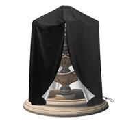 Couvoirs de fontaine pour extérieur - Protecteur de jardin imperméable de service lourd | Grand couvercle rond du vent avec cordon de cordon réglable, bouclier résistant aux intempéries durable.