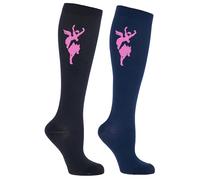 Covalliero Calze equitaz. Compress. Janne Black/darknavy, CF. da 2,40-42