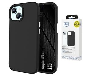 Cover 3MK Fortis MagCase per iPhone 15, nera