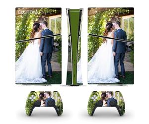 Cover adesiva in vinile personalizzata per console PS5 Slim Digital Edition e controller PS5 Cover sottile personalizzata