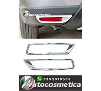 Cover adesive cornici retronebbia in abs cromo paraurti Nissan X-Trail 2014-2017