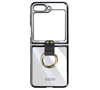 Cover anello per Galaxy Z Flip5 policarbonato serie Flexyring bordo nero