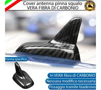 COVER ANTENNA PINNA SQUALO IN VERO CARBONIO PER SKODA KAROQ ADESIVA CARBONIO