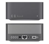 Cover antipolvere in silicone per Mac Studio M4 Max 2025, coperture protettive con apertura precisa del silicone per Mac Studio 2025 (nero traslucido)