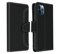 Cover Apple IPHONE 12 Pro Max Custodia Folio Portafoglio Funzione Supporto Nero